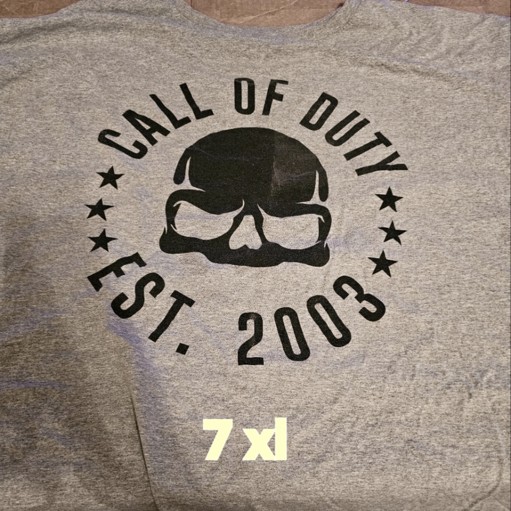 Mens Big and tall 7xlt Call of Duty